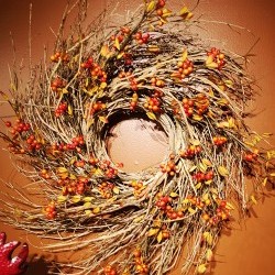 23X23X4.5 FALL BERRY WREATH