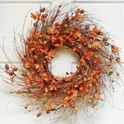 24IN ACORN WREATH