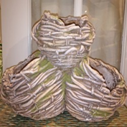 16.5X8.25X13.5 VINE POT