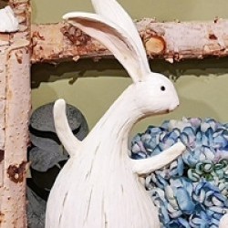 5.5X3X10 WOODEN BUNNY