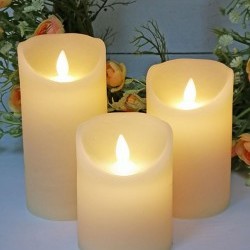 4/5/6"LED PILLARSX3PC-REMOTE3AAA