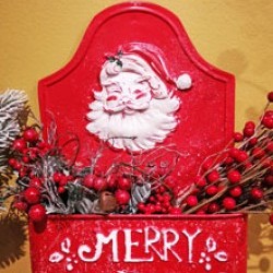 9.5X3.5X13 SANTA MAIL HOLDER