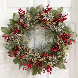 26IN MIX PINE WREATH