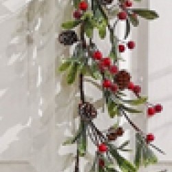 5FT BERRY LEAF GARLAND