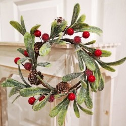 3.5IN BERRY LEAF RING