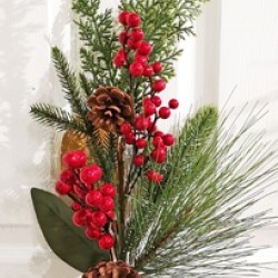 28IN PINE BERRY SPRAY